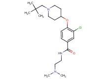 3-chloro-N-[2-(dimethylamino)ethyl]-4-{[1-(2,2-dimethylpropyl)-4-piperidinyl]oxy}benzamide