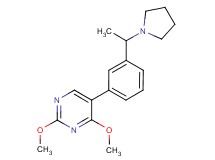 2,4-dimethoxy-5-[3-(1-pyrrolidin-1-ylethyl)phenyl]pyrimidine