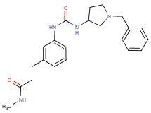 3-[3-({[(1-benzylpyrrolidin-3-yl)amino]carbonyl}amino)phenyl]-N-methylpropanamide