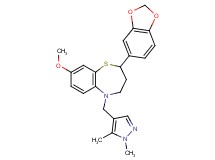 2-(1,3-benzodioxol-5-yl)-5-[(1,5-dimethyl-1H-pyrazol-4-yl)methyl]-8-methoxy-2,3,4,5-tetrahydro-1,5-benzothiazepine