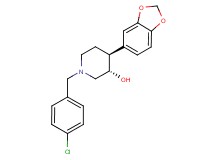 (3S*,4S*)-4-(1,3-benzodioxol-5-yl)-1-(4-chlorobenzyl)piperidin-3-ol