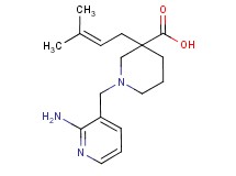 1-[(2-aminopyridin-3-yl)methyl]-3-(3-methylbut-2-en-1-yl)piperidine-3-carboxylic acid