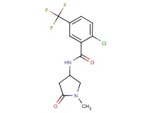 2-chloro-N-(1-methyl-5-oxo-3-pyrrolidinyl)-5-(trifluoromethyl)benzamide