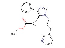 ethyl (1R*,2S*)-2-[4-phenyl-1-(3-pyridin-3-ylpropyl)-1H-imidazol-5-yl]cyclopropanecarboxylate