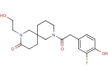 8-[(3-fluoro-4-hydroxyphenyl)acetyl]-2-(2-hydroxyethyl)-2,8-diazaspiro[5.5]undecan-3-one