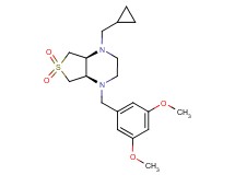 (4aR*,7aS*)-1-(cyclopropylmethyl)-4-(3,5-dimethoxybenzyl)octahydrothieno[3,4-b]pyrazine 6,6-dioxide