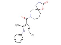 8-[(2,5-dimethyl-1-phenyl-1H-pyrrol-3-yl)carbonyl]-1-oxa-3,8-diazaspiro[4.6]undecan-2-one