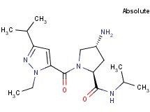 (2S,4R)-4-amino-1-[(1-ethyl-3-isopropyl-1H-pyrazol-5-yl)carbonyl]-N-isopropylpyrrolidine-2-carboxamide