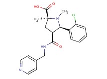 (2S*,4S*,5R*)-5-(2-chlorophenyl)-1,2-dimethyl-4-{[(pyridin-4-ylmethyl)amino]carbonyl}pyrrolidine-2-carboxylic acid