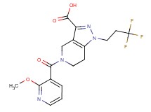 5-[(2-methoxypyridin-3-yl)carbonyl]-1-(3,3,3-trifluoropropyl)-4,5,6,7-tetrahydro-1H-pyrazolo[4,3-c]pyridine-3-carboxylic acid