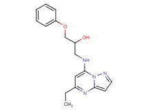 1-[(5-ethylpyrazolo[1,5-a]pyrimidin-7-yl)amino]-3-phenoxy-2-propanol