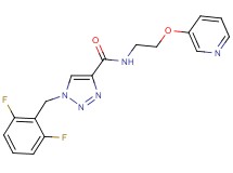 1-(2,6-difluorobenzyl)-N-[2-(3-pyridinyloxy)ethyl]-1H-1,2,3-triazole-4-carboxamide