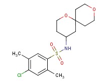 4-chloro-N-1,9-dioxaspiro[5.5]undec-4-yl-2,5-dimethylbenzenesulfonamide
