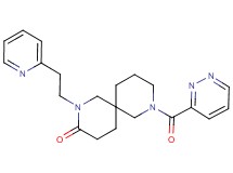 8-(pyridazin-3-ylcarbonyl)-2-(2-pyridin-2-ylethyl)-2,8-diazaspiro[5.5]undecan-3-one
