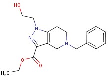 ethyl 5-benzyl-1-(2-hydroxyethyl)-4,5,6,7-tetrahydro-1H-pyrazolo[4,3-c]pyridine-3-carboxylate