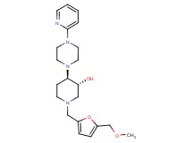 (3R*,4R*)-1-{[5-(methoxymethyl)-2-furyl]methyl}-4-[4-(2-pyridinyl)-1-piperazinyl]-3-piperidinol