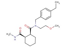(1S*,2R*)-N-(4-ethylbenzyl)-N-(2-methoxyethyl)-N'-methylcyclohexane-1,2-dicarboxamide
