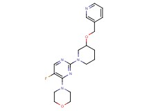 4-{5-fluoro-2-[3-(3-pyridinylmethoxy)-1-piperidinyl]-4-pyrimidinyl}morpholine