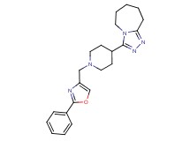 3-{1-[(2-phenyl-1,3-oxazol-4-yl)methyl]-4-piperidinyl}-6,7,8,9-tetrahydro-5H-[1,2,4]triazolo[4,3-a]azepine
