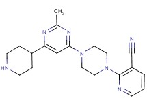 2-[4-(2-methyl-6-piperidin-4-ylpyrimidin-4-yl)piperazin-1-yl]nicotinonitrile