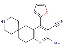 2'-amino-4'-(2-furyl)-7',8'-dihydro-5'H-spiro[piperidine-4,6'-quinoline]-3'-carbonitrile