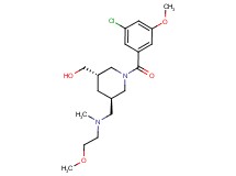 ((3S*,5R*)-1-(3-chloro-5-methoxybenzoyl)-5-{[(2-methoxyethyl)(methyl)amino]methyl}piperidin-3-yl)methanol