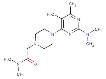 2-{4-[2-(dimethylamino)-5,6-dimethylpyrimidin-4-yl]piperazin-1-yl}-N,N-dimethylacetamide