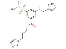 3-[(dimethylamino)sulfonyl]-N-[3-(1H-imidazol-1-yl)propyl]-5-[(3-thienylmethyl)amino]benzamide
