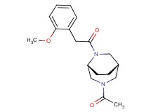 (1S*,5R*)-3-acetyl-6-[(2-methoxyphenyl)acetyl]-3,6-diazabicyclo[3.2.2]nonane