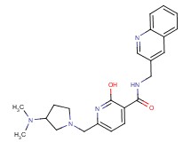 6-{[3-(dimethylamino)-1-pyrrolidinyl]methyl}-2-hydroxy-N-(3-quinolinylmethyl)nicotinamide