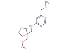 6-(methoxymethyl)-N-{[1-(methoxymethyl)cyclopentyl]methyl}pyrimidin-4-amine
