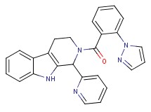 2-[2-(1H-pyrazol-1-yl)benzoyl]-1-(2-pyridinyl)-2,3,4,9-tetrahydro-1H-beta-carboline