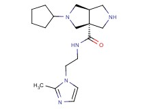 (3aR*,6aR*)-2-cyclopentyl-N-[2-(2-methyl-1H-imidazol-1-yl)ethyl]hexahydropyrrolo[3,4-c]pyrrole-3a(1H)-carboxamide