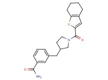 3-{[1-(4,5,6,7-tetrahydro-1-benzothien-2-ylcarbonyl)pyrrolidin-3-yl]methyl}benzamide