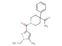 1-{1-[(1-ethyl-5-methyl-1H-pyrazol-3-yl)carbonyl]-4-phenyl-4-piperidinyl}ethanone
