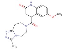 6-methoxy-4-[(3-methyl-5,6,8,9-tetrahydro-7H-[1,2,4]triazolo[4,3-d][1,4]diazepin-7-yl)carbonyl]-3,4-dihydro-2(1H)-quinolinone