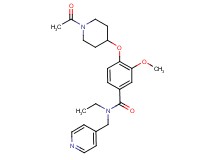 4-[(1-acetyl-4-piperidinyl)oxy]-N-ethyl-3-methoxy-N-(4-pyridinylmethyl)benzamide