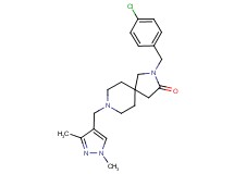 2-(4-chlorobenzyl)-8-[(1,3-dimethyl-1H-pyrazol-4-yl)methyl]-2,8-diazaspiro[4.5]decan-3-one