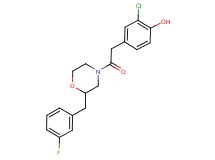 2-chloro-4-{2-[2-(3-fluorobenzyl)-4-morpholinyl]-2-oxoethyl}phenol
