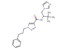 N-[1-(1H-imidazol-1-ylmethyl)-2,2-dimethylpropyl]-1-(3-phenylpropyl)-1H-1,2,3-triazole-4-carboxamide
