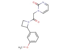 1-{2-[2-(3-methoxyphenyl)azetidin-1-yl]-2-oxoethyl}pyrimidin-2(1H)-one