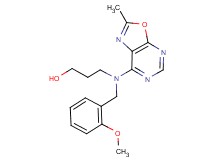 3-[(2-methoxybenzyl)(2-methyl[1,3]oxazolo[5,4-d]pyrimidin-7-yl)amino]propan-1-ol