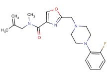 2-{[4-(2-fluorophenyl)-1-piperazinyl]methyl}-N-methyl-N-(2-methyl-2-propen-1-yl)-1,3-oxazole-4-carboxamide