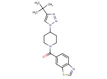 6-{[4-(4-tert-butyl-1H-1,2,3-triazol-1-yl)piperidin-1-yl]carbonyl}-1,3-benzothiazole