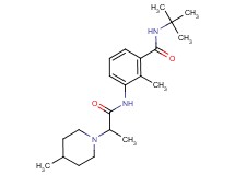 N-(tert-butyl)-2-methyl-3-{[2-(4-methylpiperidin-1-yl)propanoyl]amino}benzamide