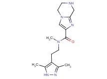 N-[2-(3,5-dimethyl-1H-pyrazol-4-yl)ethyl]-N-methyl-5,6,7,8-tetrahydroimidazo[1,2-a]pyrazine-2-carboxamide