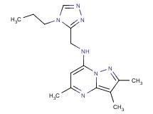 2,3,5-trimethyl-N-[(4-propyl-4H-1,2,4-triazol-3-yl)methyl]pyrazolo[1,5-a]pyrimidin-7-amine
