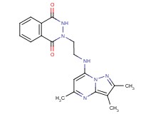 2-{2-[(2,3,5-trimethylpyrazolo[1,5-a]pyrimidin-7-yl)amino]ethyl}-2,3-dihydrophthalazine-1,4-dione