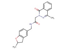 N-[(2-methyl-2,3-dihydro-1-benzofuran-5-yl)methyl]-2-(4-methyl-1-oxo-2(1H)-phthalazinyl)acetamide