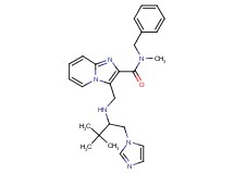 N-benzyl-3-({[1-(1H-imidazol-1-ylmethyl)-2,2-dimethylpropyl]amino}methyl)-N-methylimidazo[1,2-a]pyridine-2-carboxamide